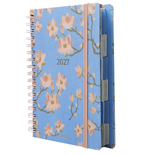 Mooving – Agenda Cerezo Diaria Espiral 2027  16,5 x 22 cm