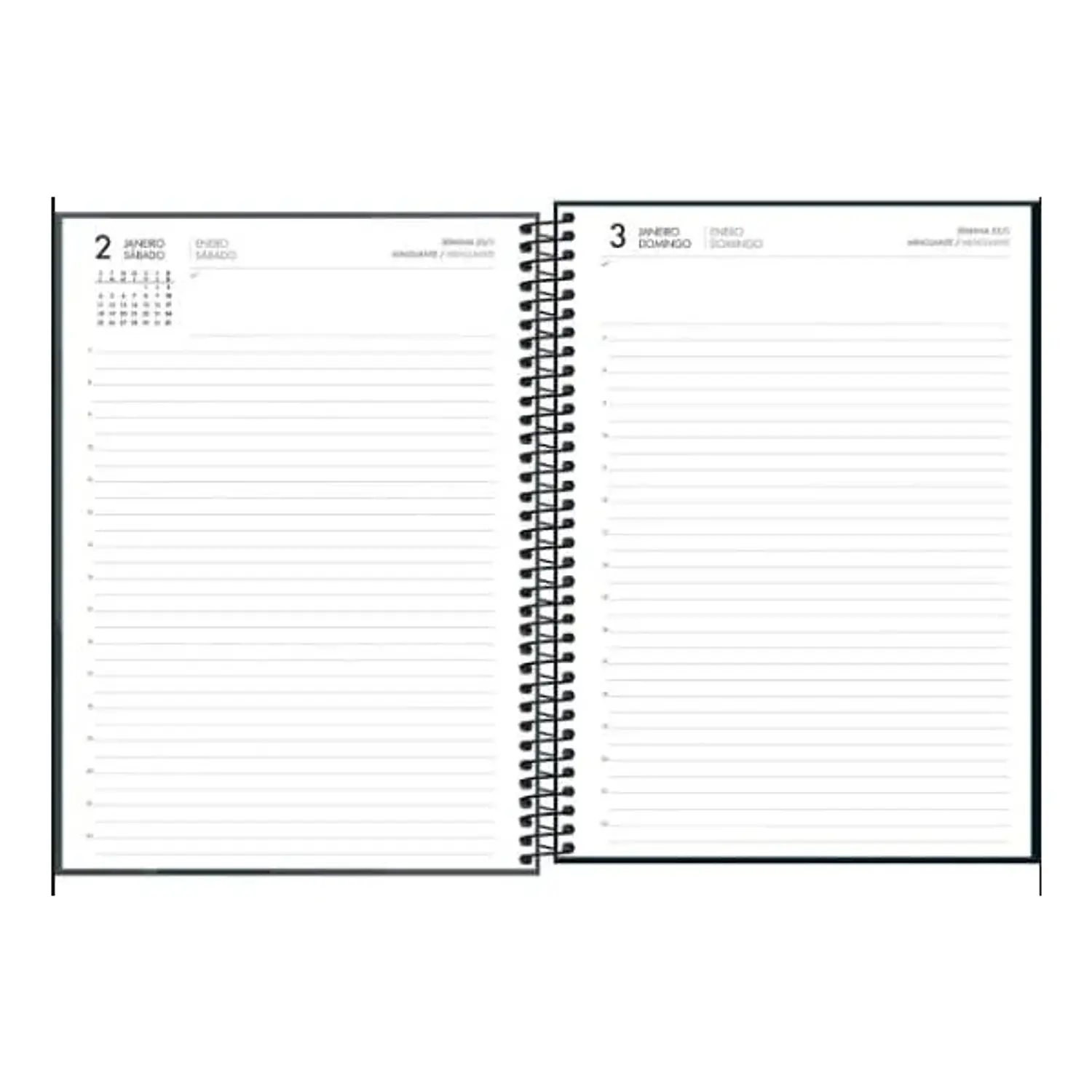 Tilibra – Agenda Ejecutiva Spot M9 2027 – Espiral – 200 Hojas - Tamaño Cuaderno Triple – 2