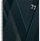 Tilibra – Agenda Ejecutiva Spot M9 2027 – Espiral – 200 Hojas - Tamaño Cuaderno Triple - Miniatura 1