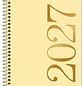 Tilibra – Agenda Espiral Ejecutiva Vanilla M7 – 2027 – 176 Páginas - Miniatura 1