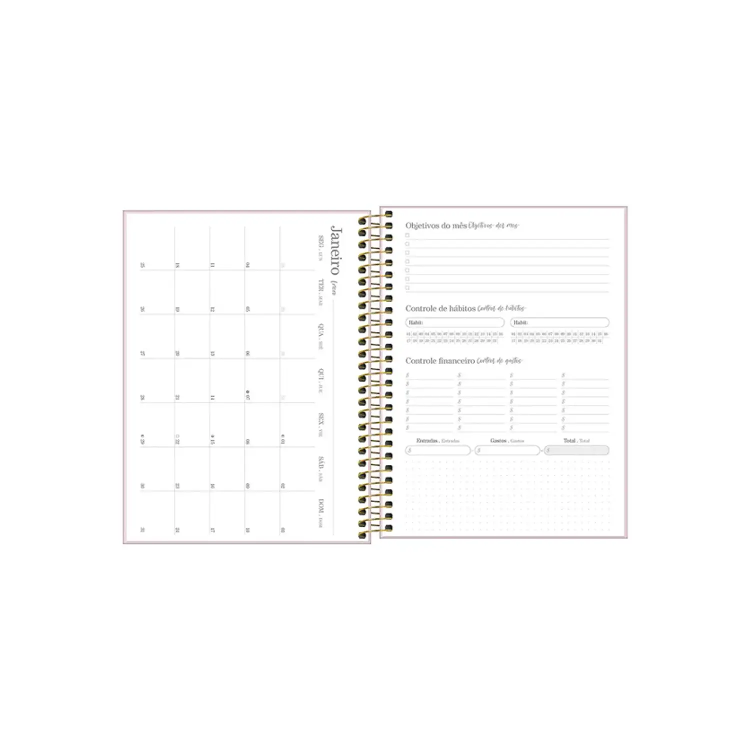 Tilibra – Agenda Espiral Ejecutiva Vanilla M7 – 2027 – 176 Páginas – 7