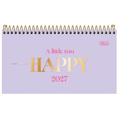 Tilibra – Agenda Espiral de Bolsillo Happy M2 – 2027 – 64 Hojas