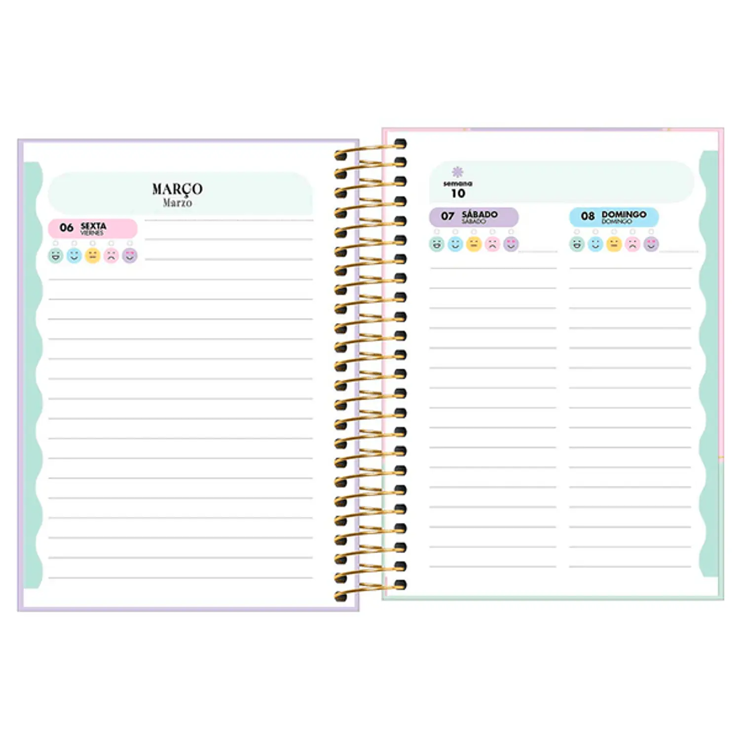 Tilibra – Agenda Espiral Happy M4 – 2027 – 176 Hojas – 5