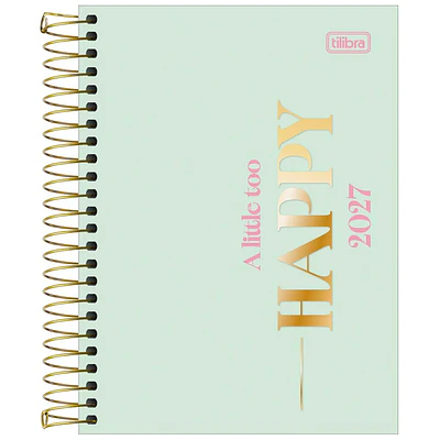 Tilibra – Agenda Espiral Happy M4 – 2027 – 176 Hojas