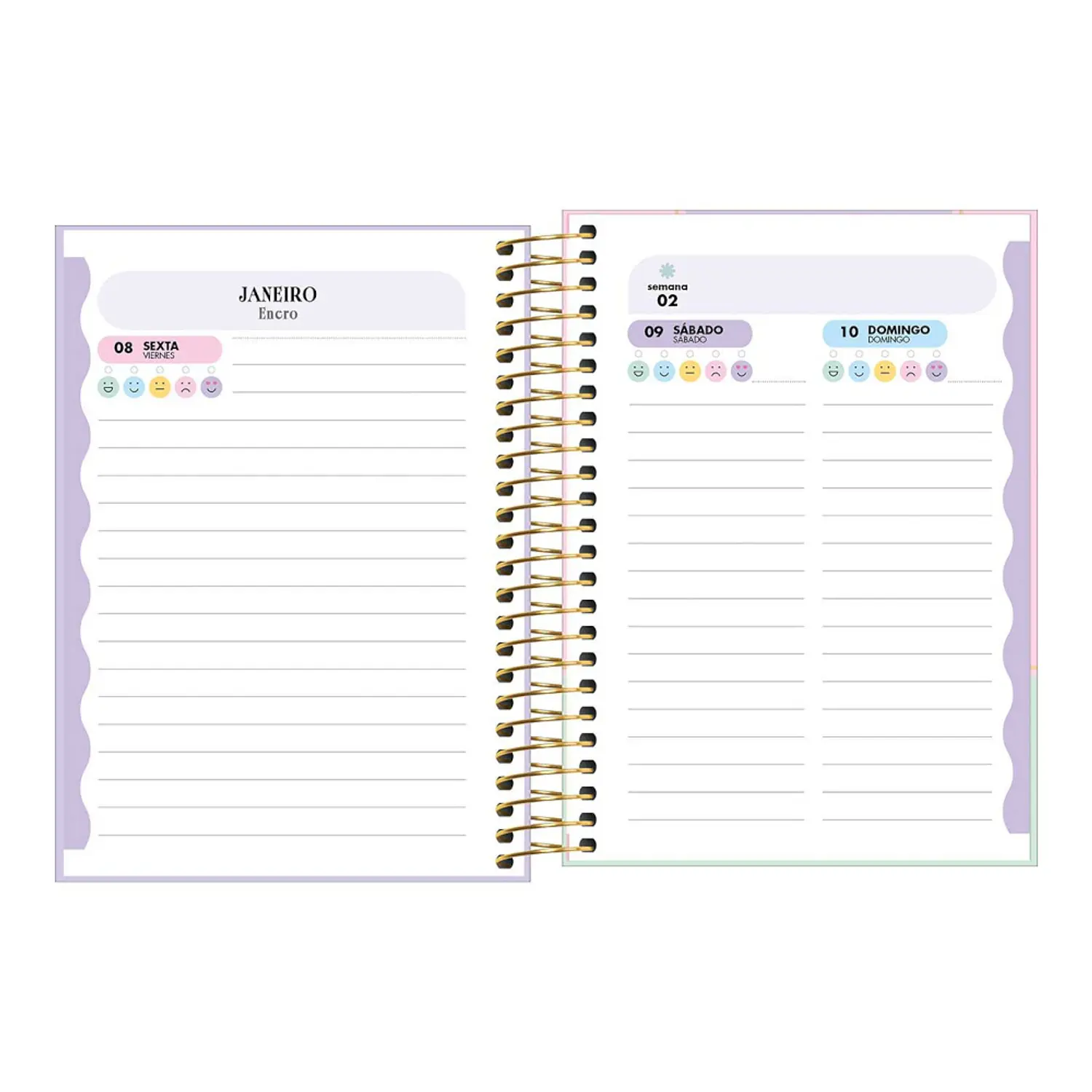 Tilibra – Agenda Espiral Happy M4 – 2027 – 176 Hojas – 7