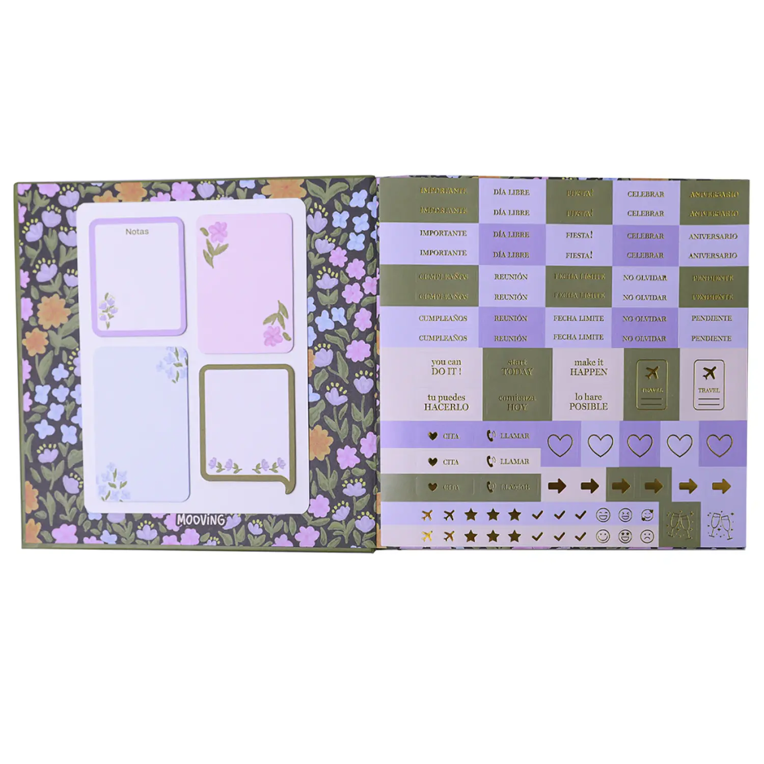 Mooving – Agenda Liberty Cuadrada Diaria Encuadernada 2027  19 x 19 cm – 4