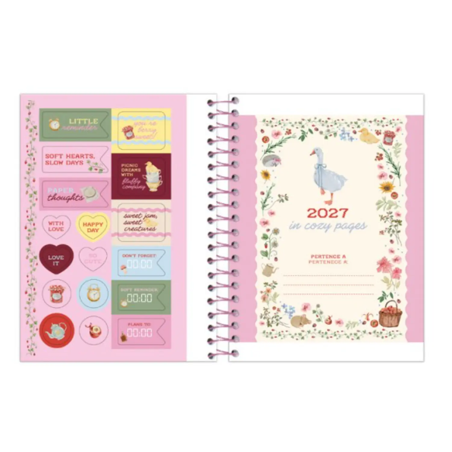 Tilibra – Agenda Espiral Milly M4 – 2027 – 176 Hojas – 5