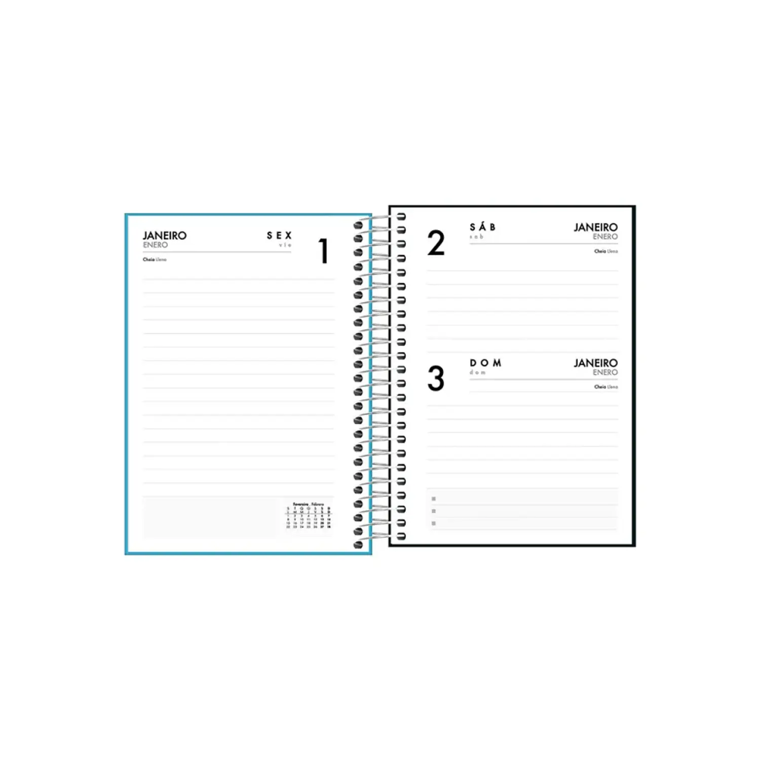 Tilibra – Agenda Espiral Neon M4 – 2027 – 176 Páginas – 6