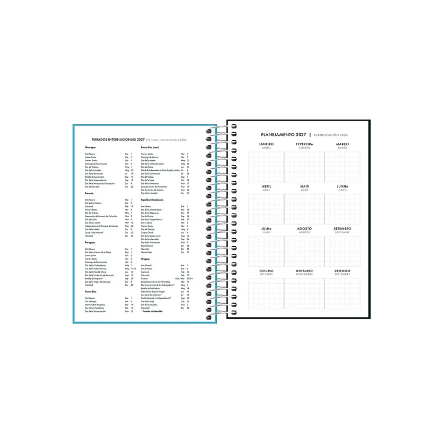 Tilibra – Agenda Espiral Neon M4 – 2027 – 176 Páginas – 7