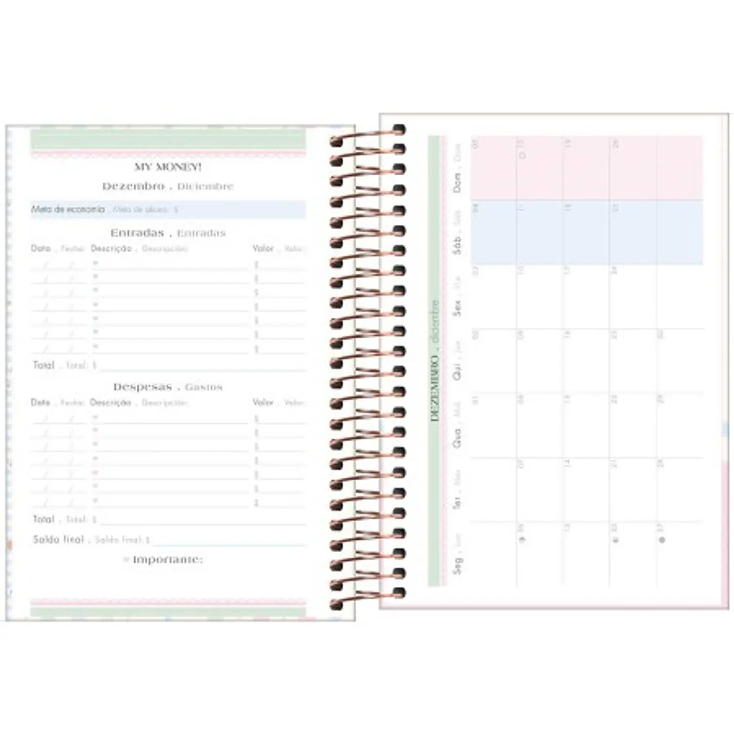 Tilibra – Agenda Espiral Soho M5 – 2027 – 176 Hojas – 7