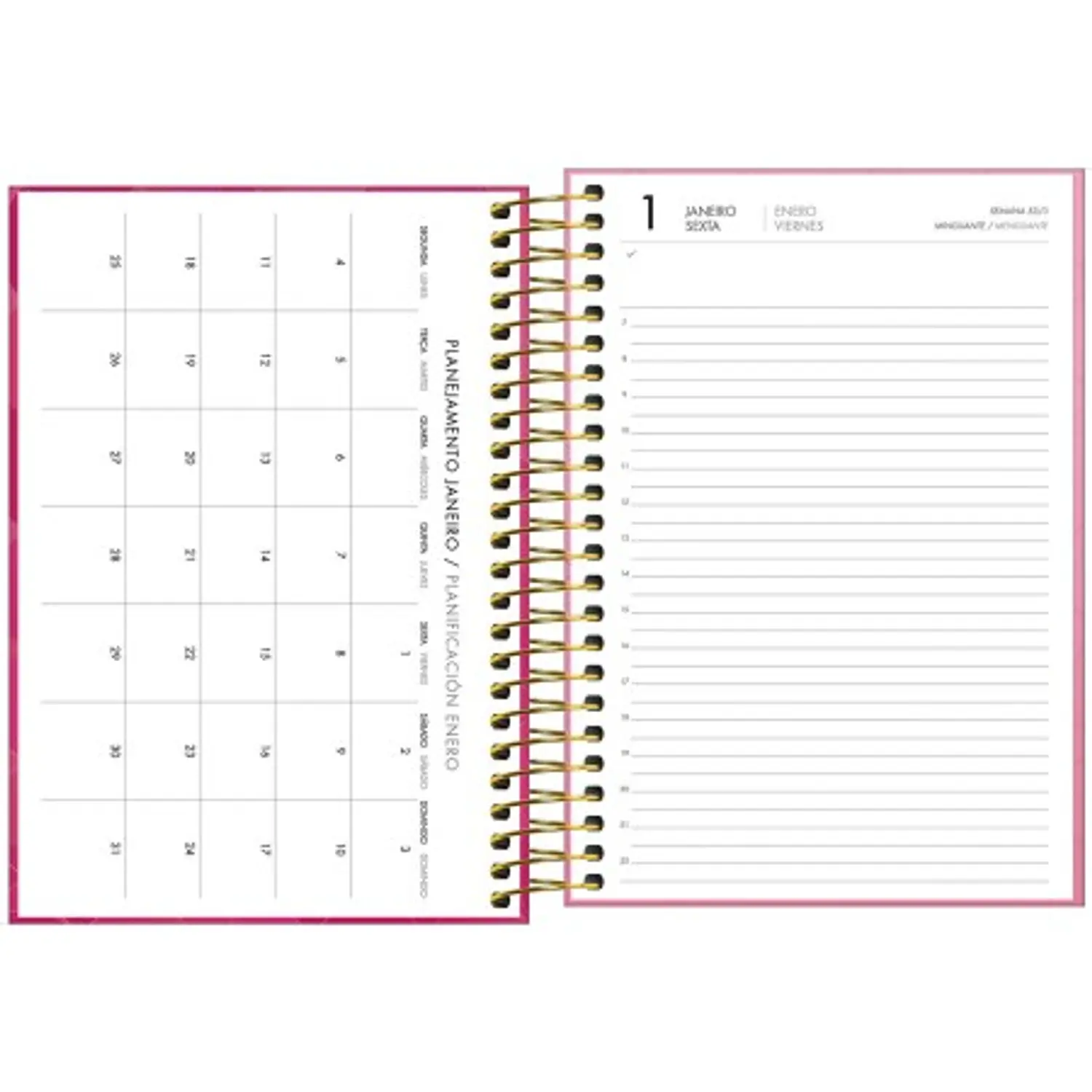 Tilibra – Agenda Espiral Ejecutiva Spot Femenina M5 – 2027 – 200 Hojas – 4