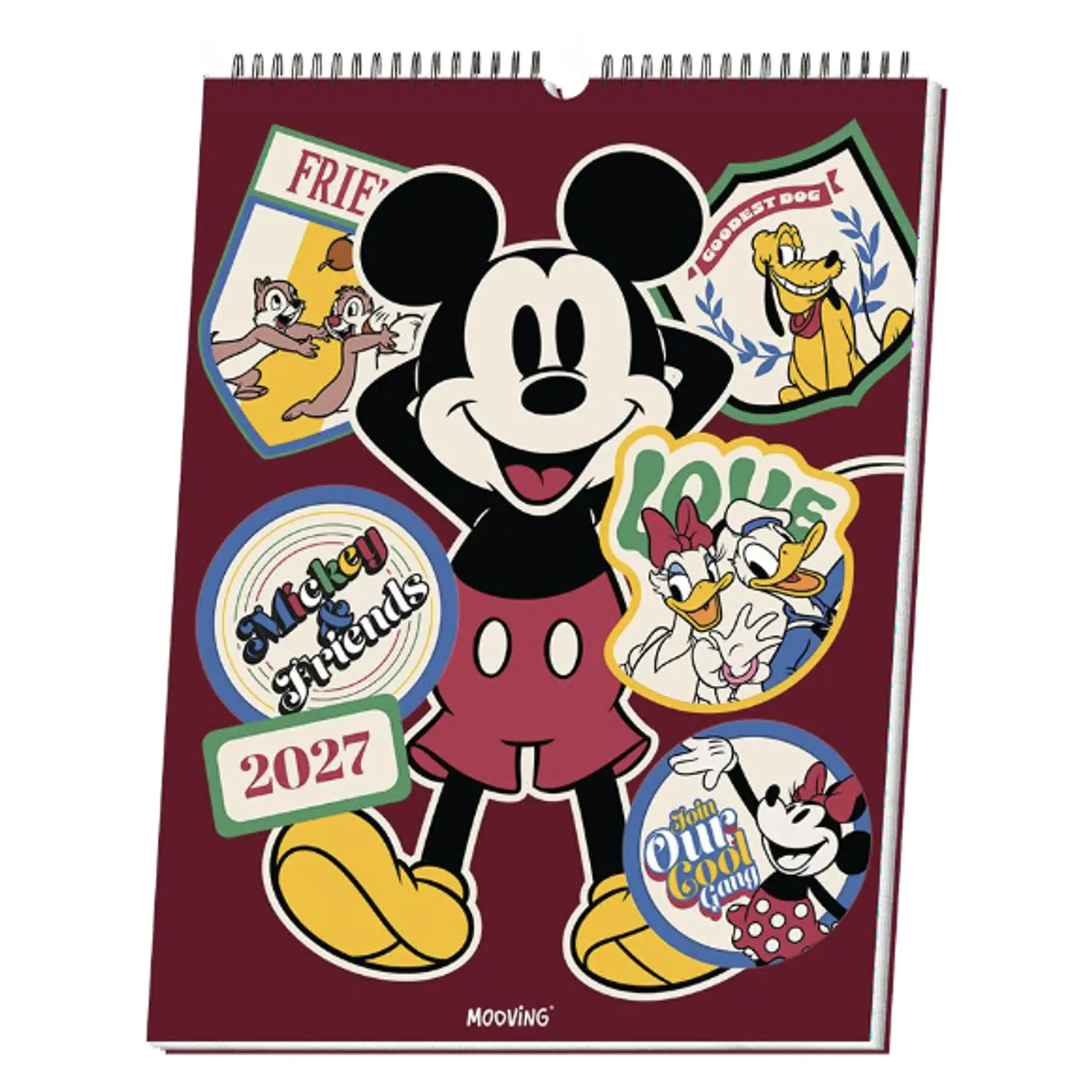 Mooving – Calendario de Pared Mickey & Friends 2027 30 x 40 cm – 1