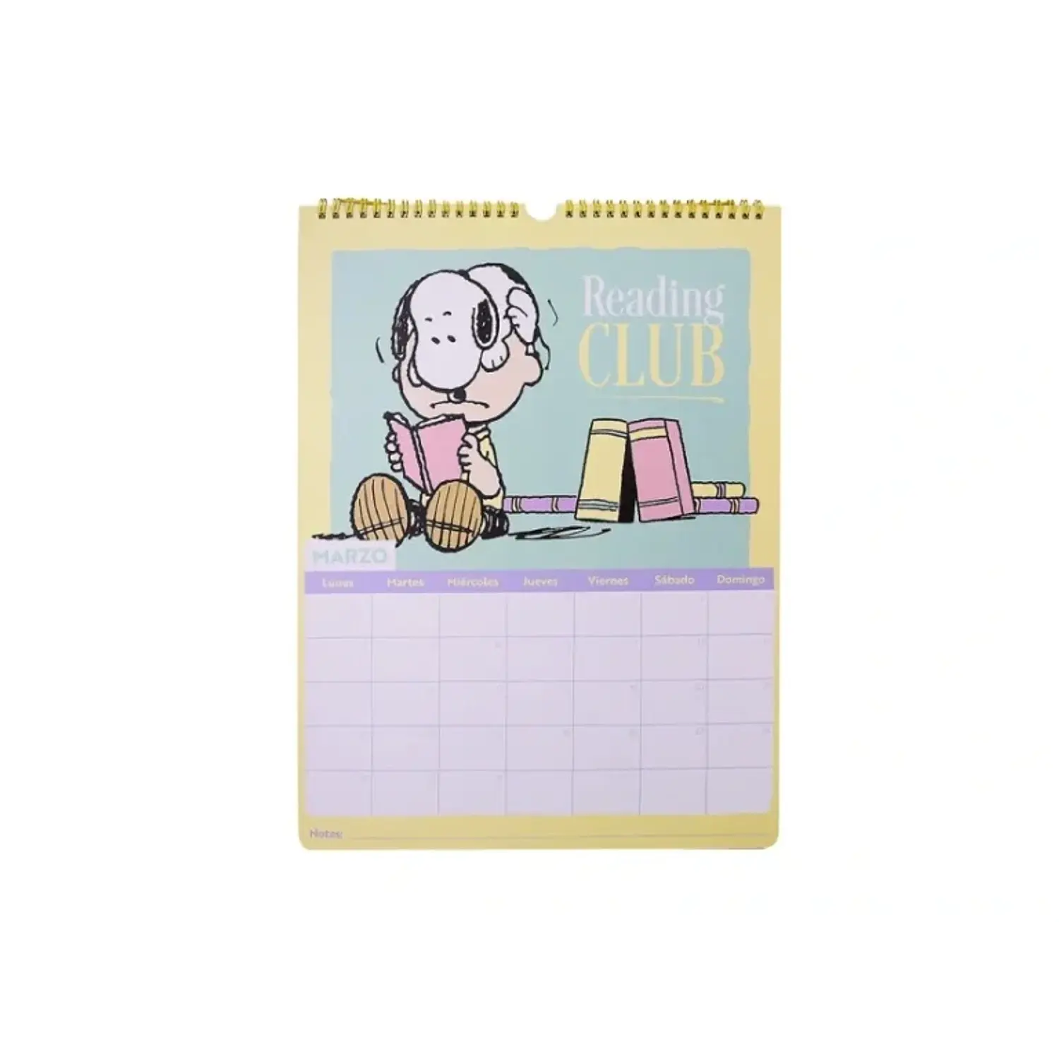 Mooving – Calendario de Pared Snoopy Mensual 2027 30 x 40 cm – 2