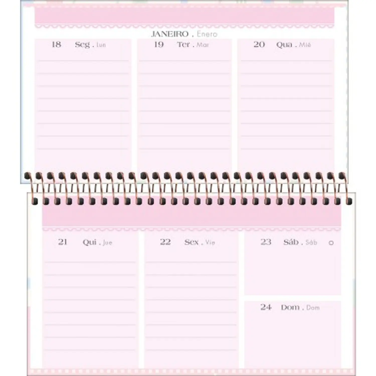 Tilibra – Agenda Espiral de Bolsillo Soho M2 – 2027 – 64 Hojas – 4