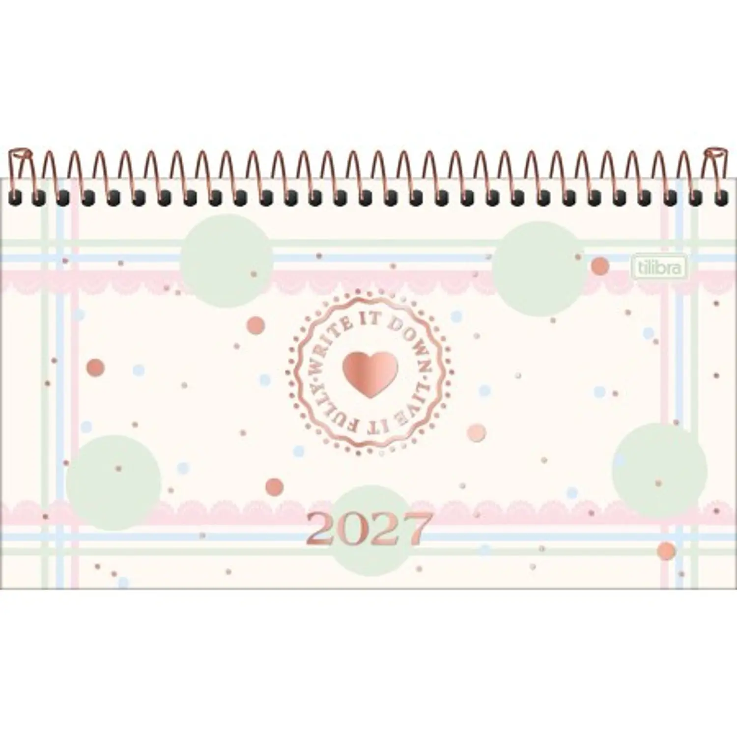 Tilibra – Agenda Espiral de Bolsillo Soho M2 – 2027 – 64 Hojas – 2