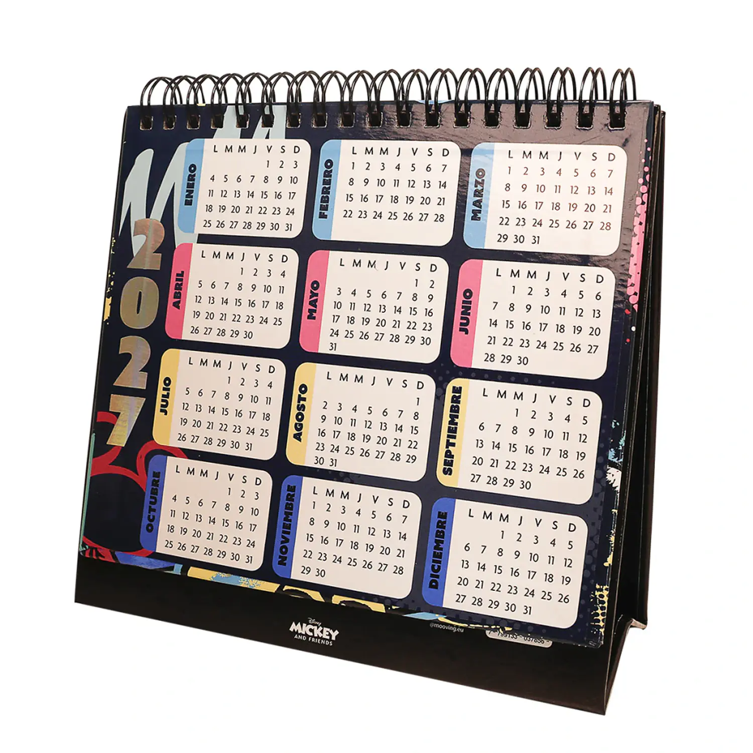 Mooving – Calendario de Escritorio Mickey – 2027 – 4
