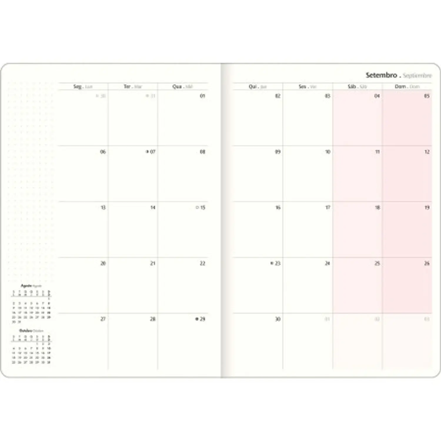 Tilibra – Planner Corcheteado West Village M7 – 2027 – 20 Hojas – 8