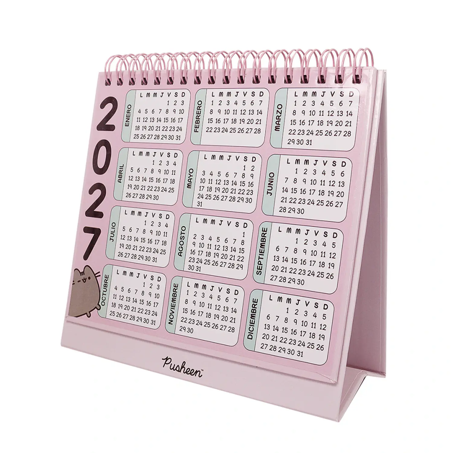 Mooving – Calendario de Escritorio Pusheen  2027 – 2