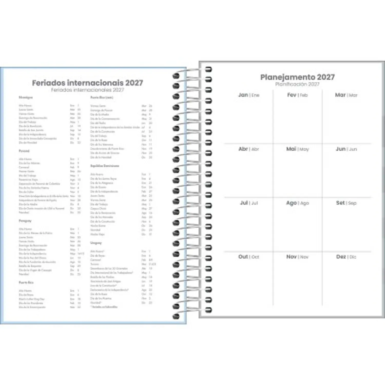 Tilibra – Agenda Zip Colores Pasteles M4 – 2027 – 176 Hojas – 6