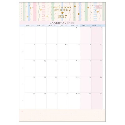 Tilibra – Calendario Mensual Soho – 2027 – 12 Hojas