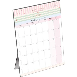 Tilibra – Planner Calendario de Mesa Soho – 2027 – 12 Hojas
