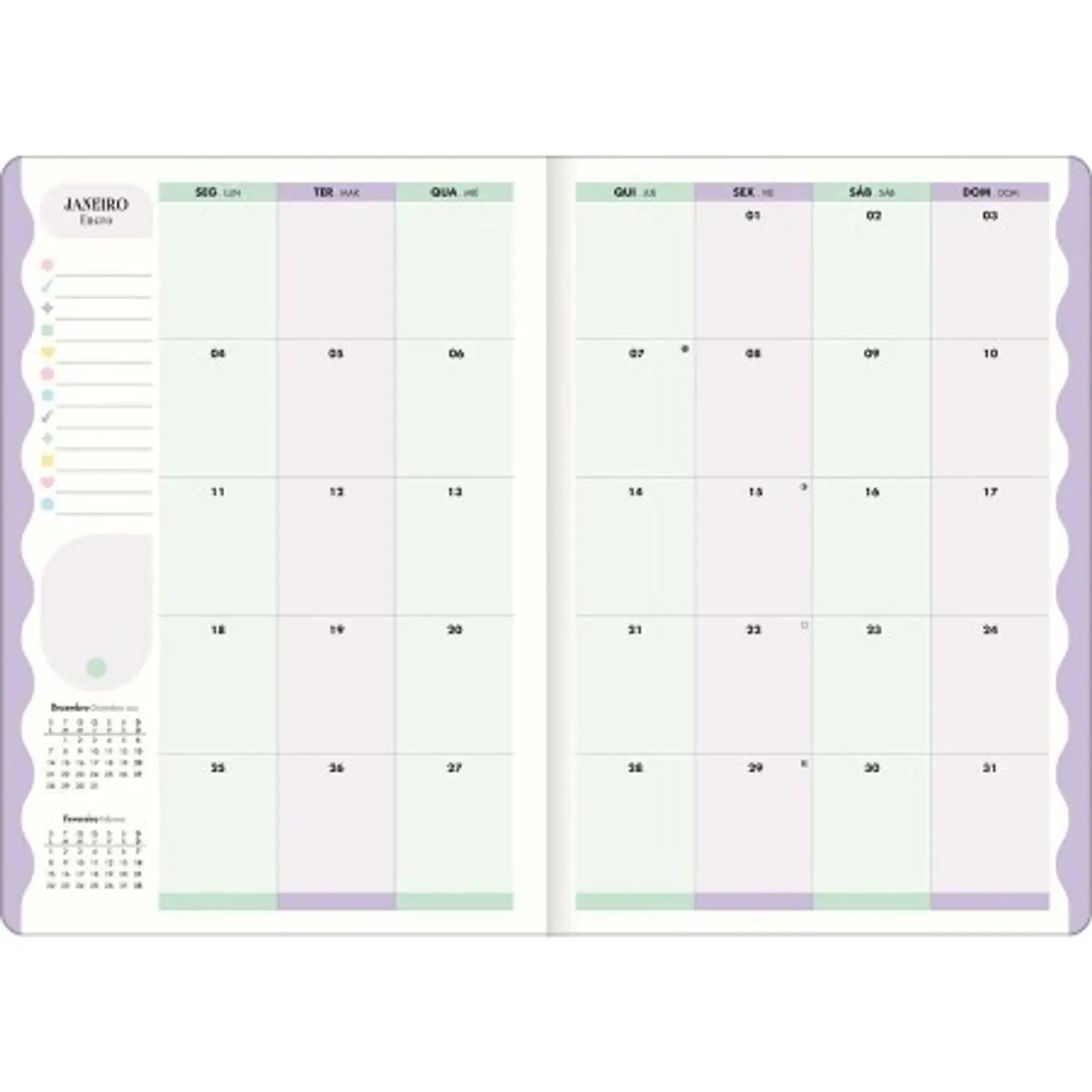 Tilibra – Planner Happy M7 – 2027 – 20 Hojas – 8