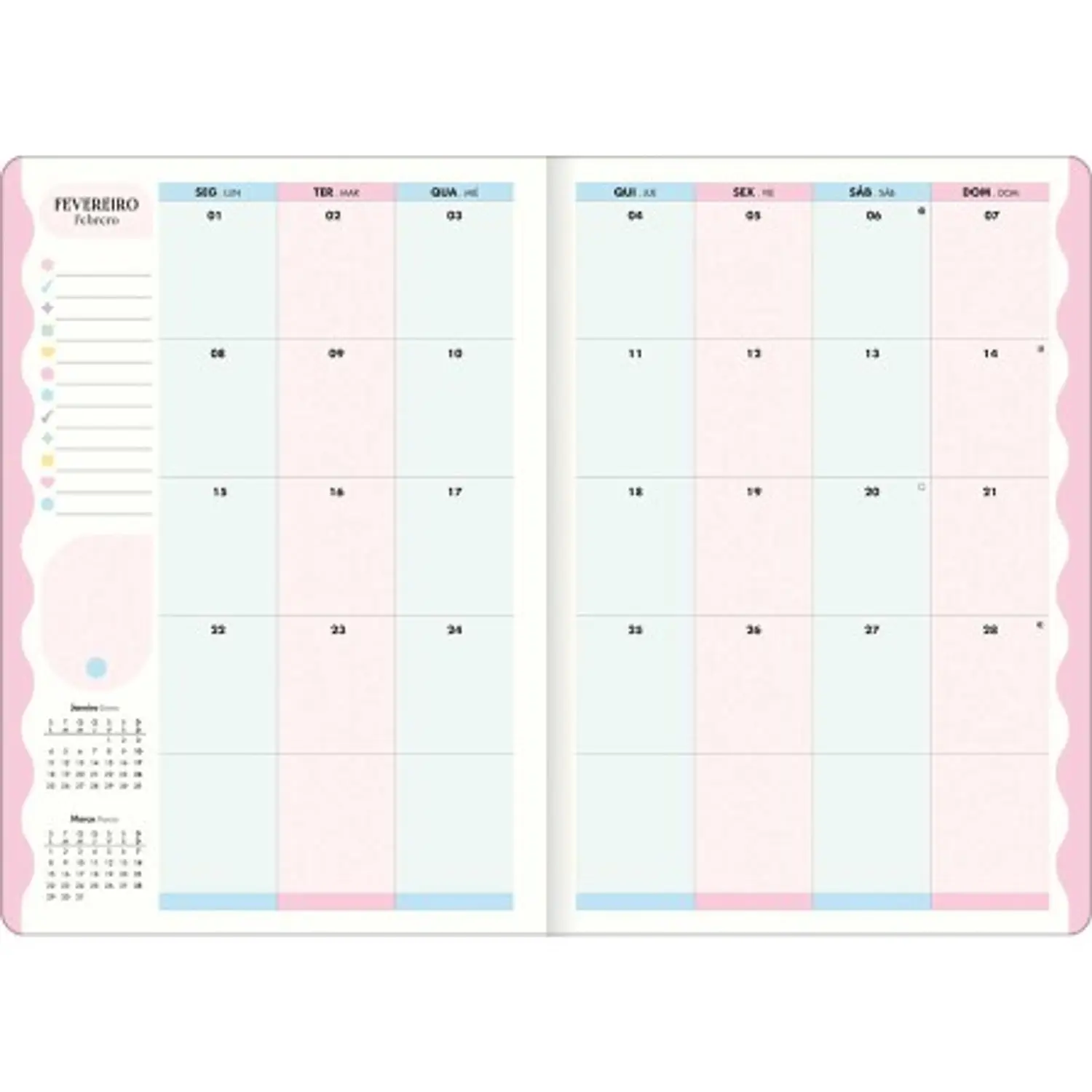 Tilibra – Planner Happy M7 – 2027 – 20 Hojas – 9