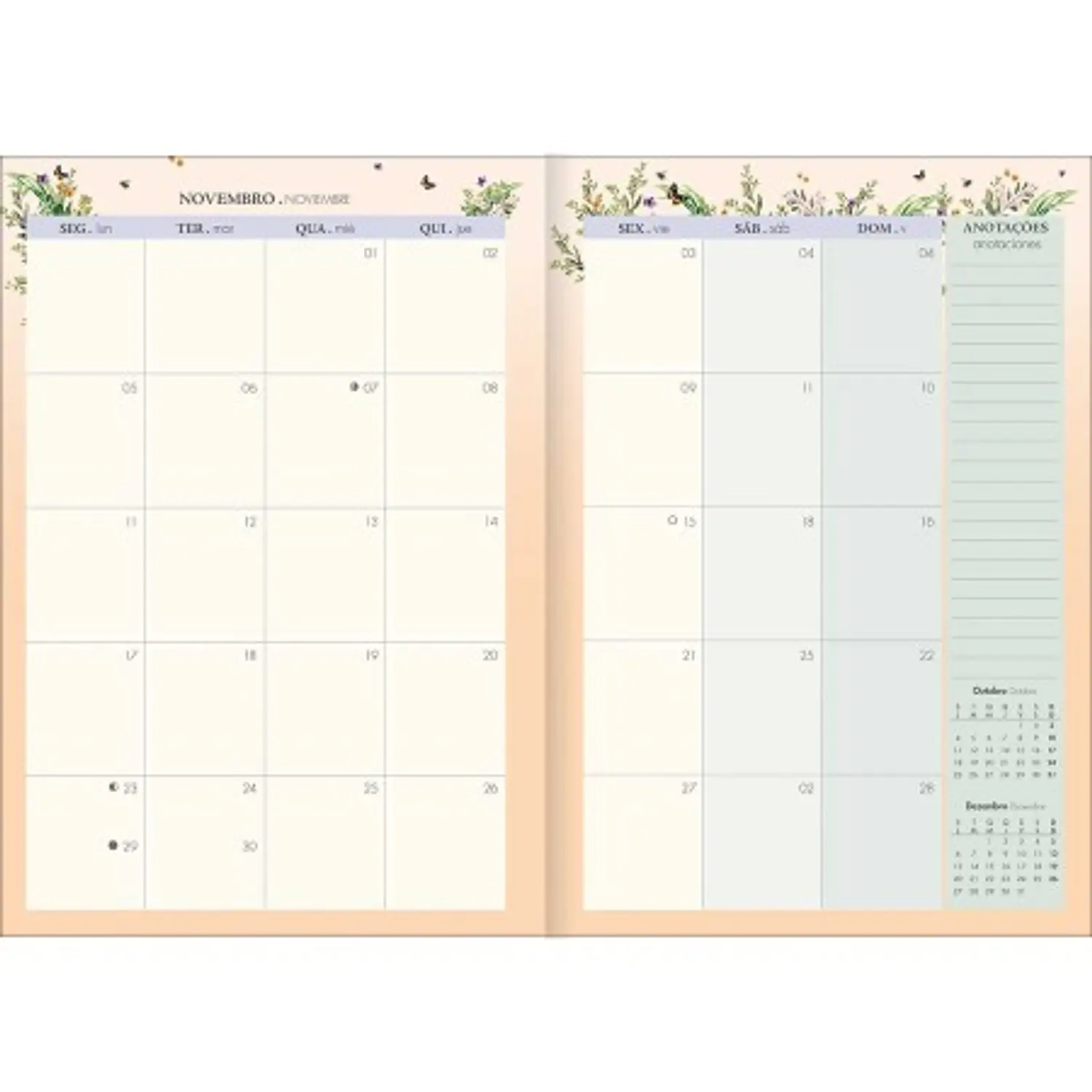 Tilibra – Planner Naturalis M6 – 2027 – 20 Hojas – 6