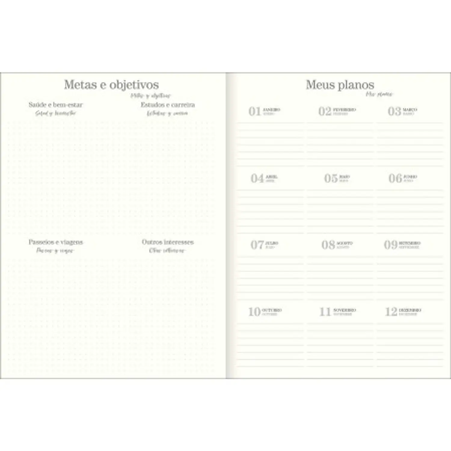 Tilibra – Planner Vanilla M9 – 2027 – 20 Hojas – 6