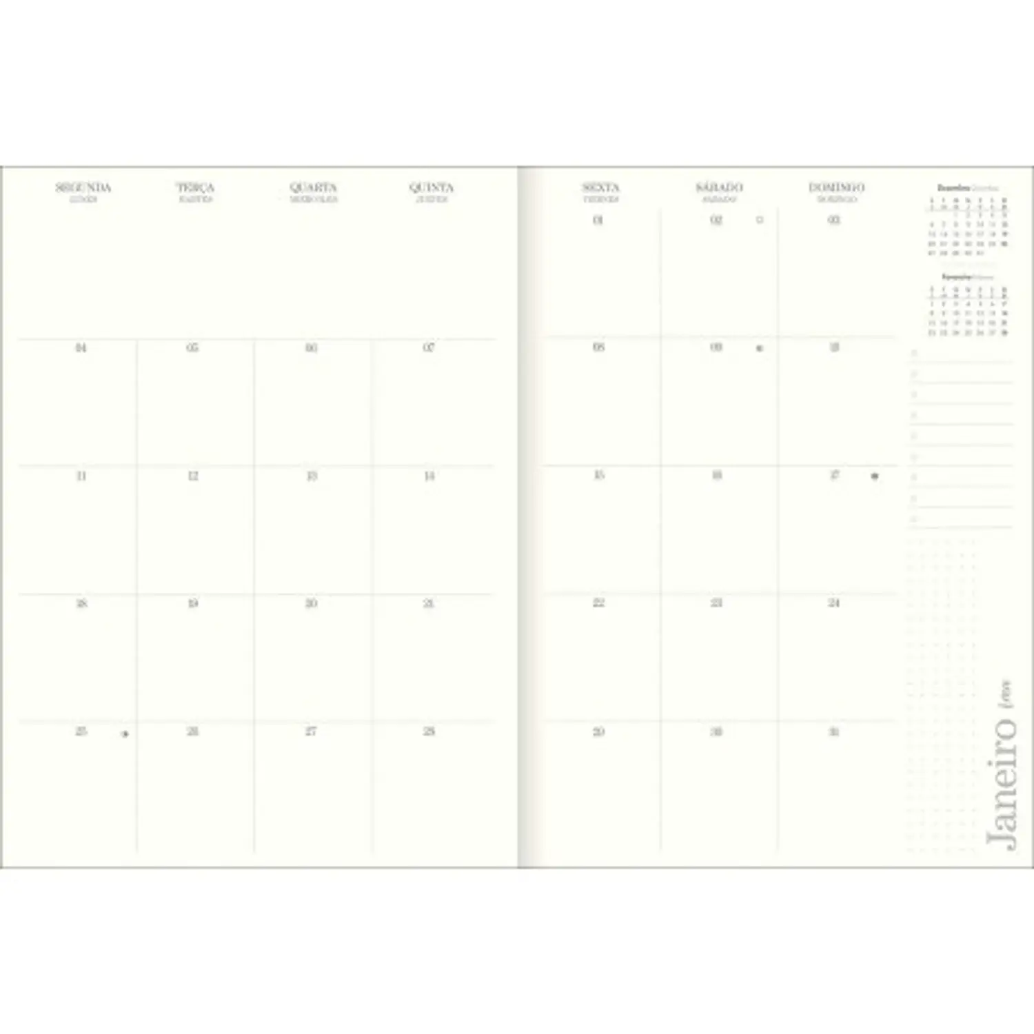 Tilibra – Planner Vanilla M9 – 2027 – 20 Hojas – 7