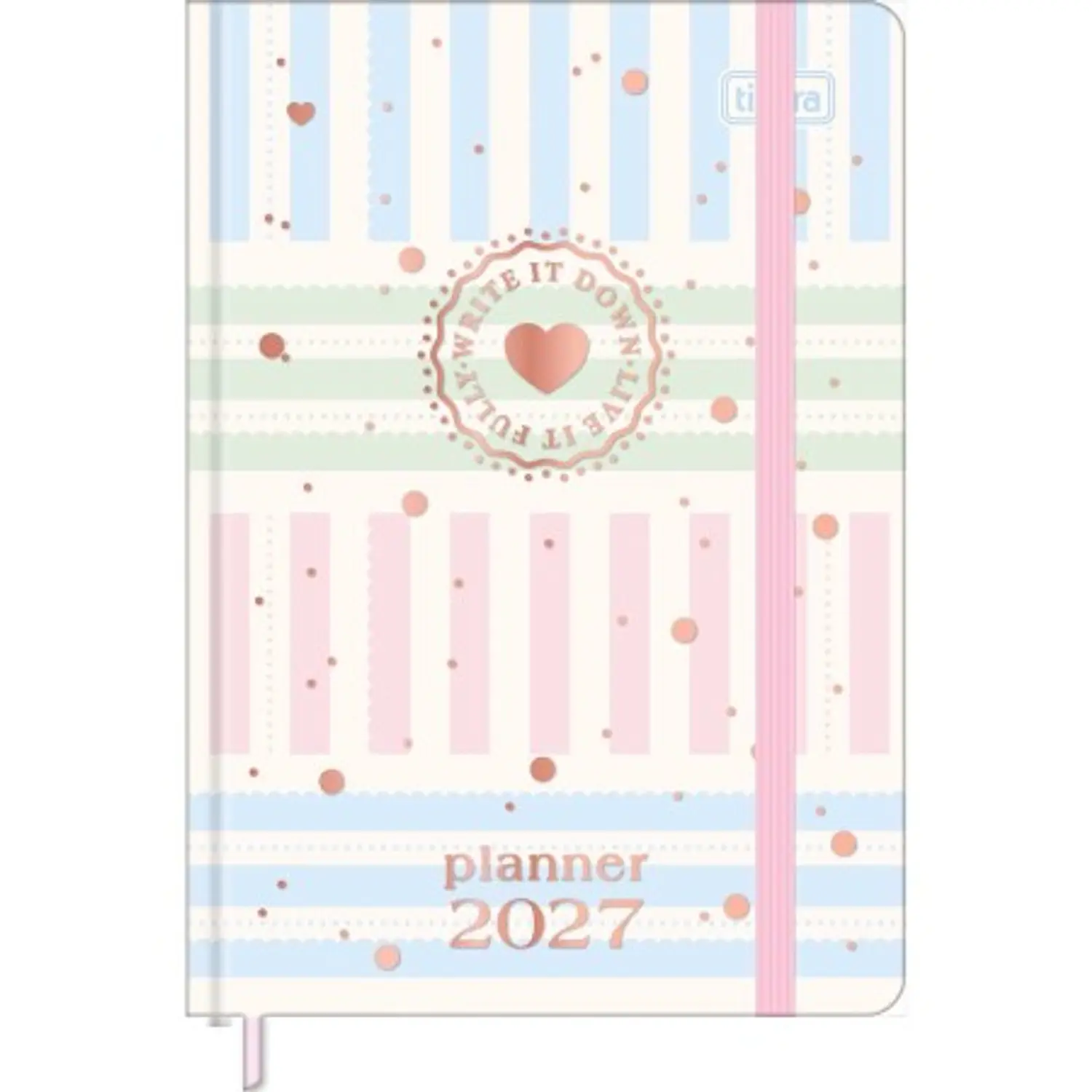 Tilibra – Planner Cosido Soho M3 – 2027 – 80 Hojas – 2