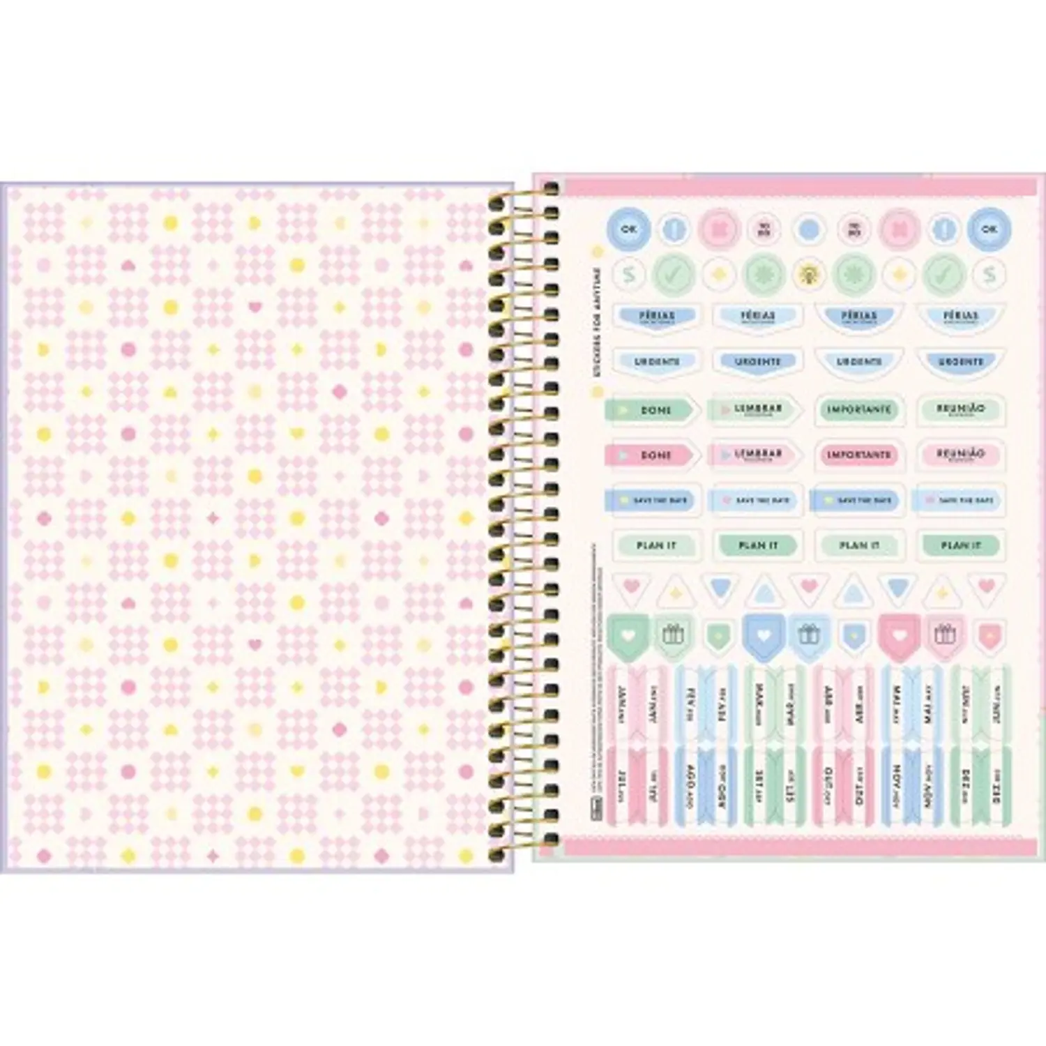 Tilibra – Planner Espiral Happy M7 – 2027 – 80 Hojas – 5
