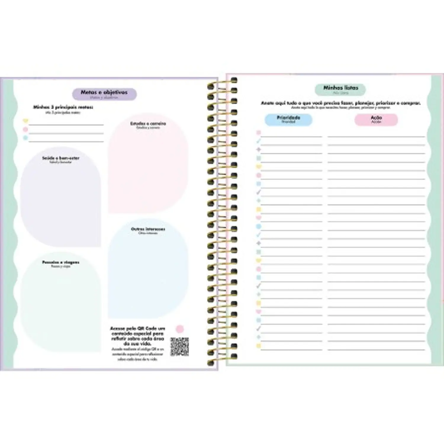 Tilibra – Planner Espiral Happy M7 – 2027 – 80 Hojas – 7