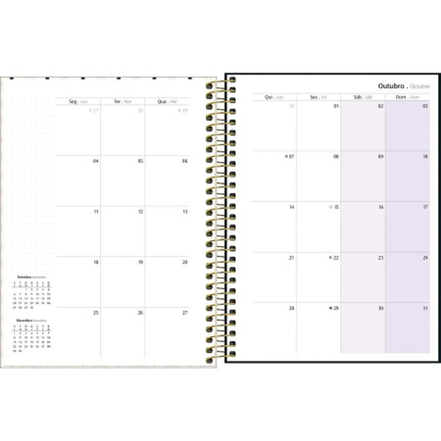 Tilibra – Planner Espiral West Village M7 – 2027 – 80 Hojas – 5