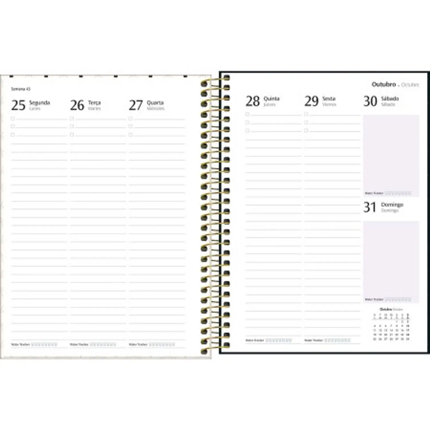 Tilibra – Planner Espiral West Village M7 – 2027 – 80 Hojas – 15