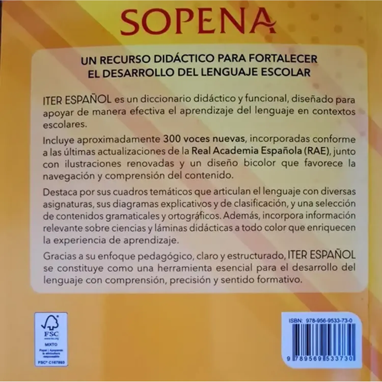 Sopena – Diccionario ITER Español – 40.000 Definiciones – 2