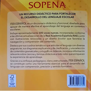 Sopena – Diccionario ITER Español – 40.000 Definiciones