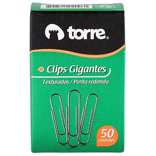 Torre – Clips Gigantes – 50 Unidades – 50 mm