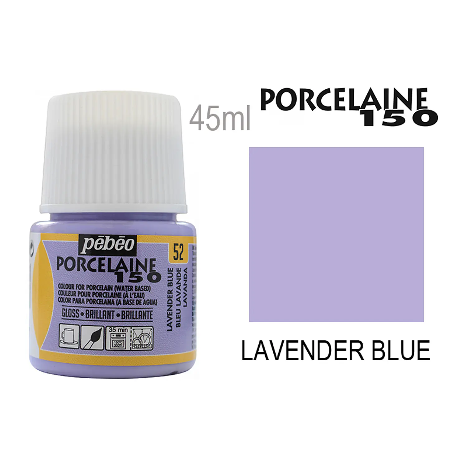 Pébéo – Pintura para Porcelana Porcelaine 150 – 45 ml – 22