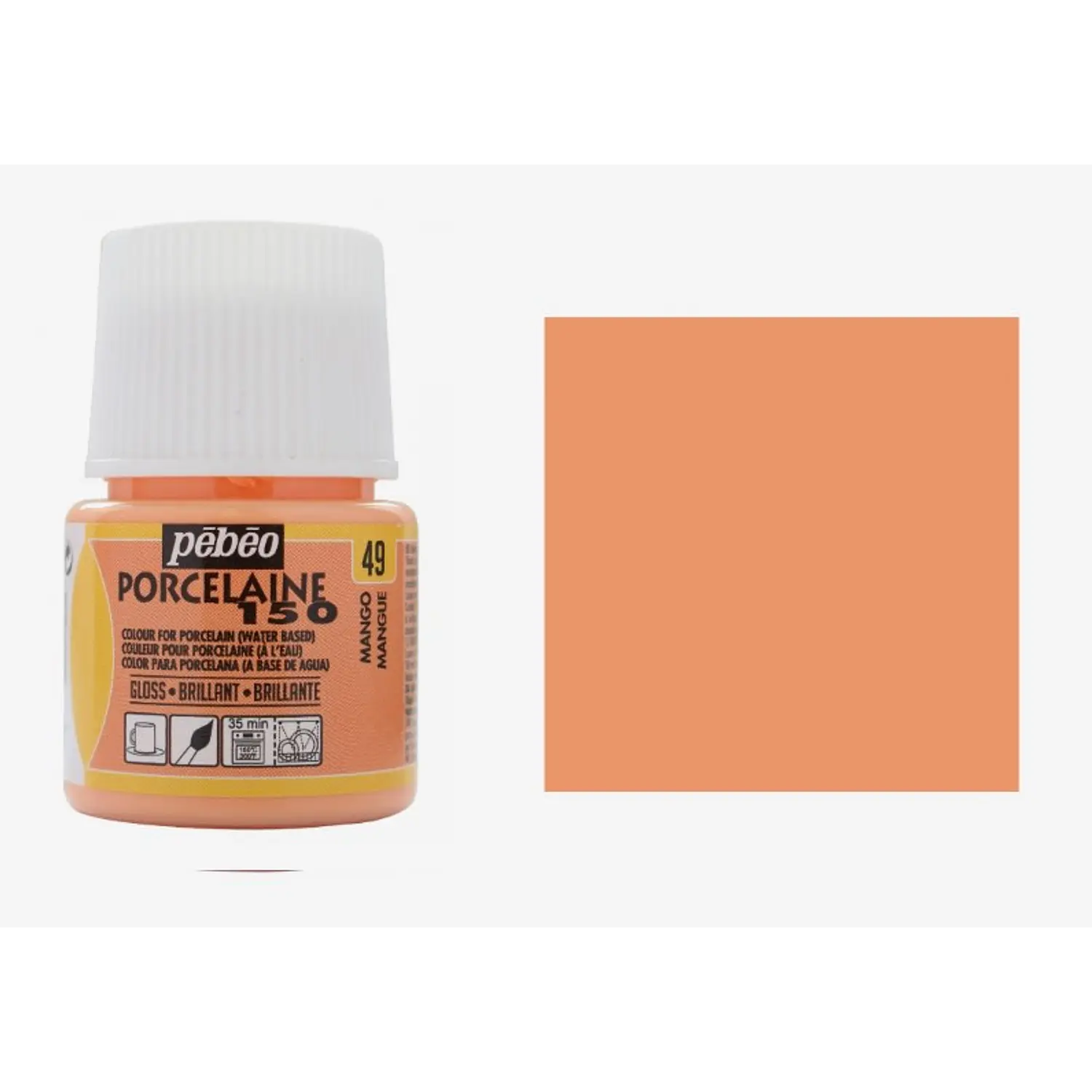 Pébéo – Pintura para Porcelana Porcelaine 150 – 45 ml – 25