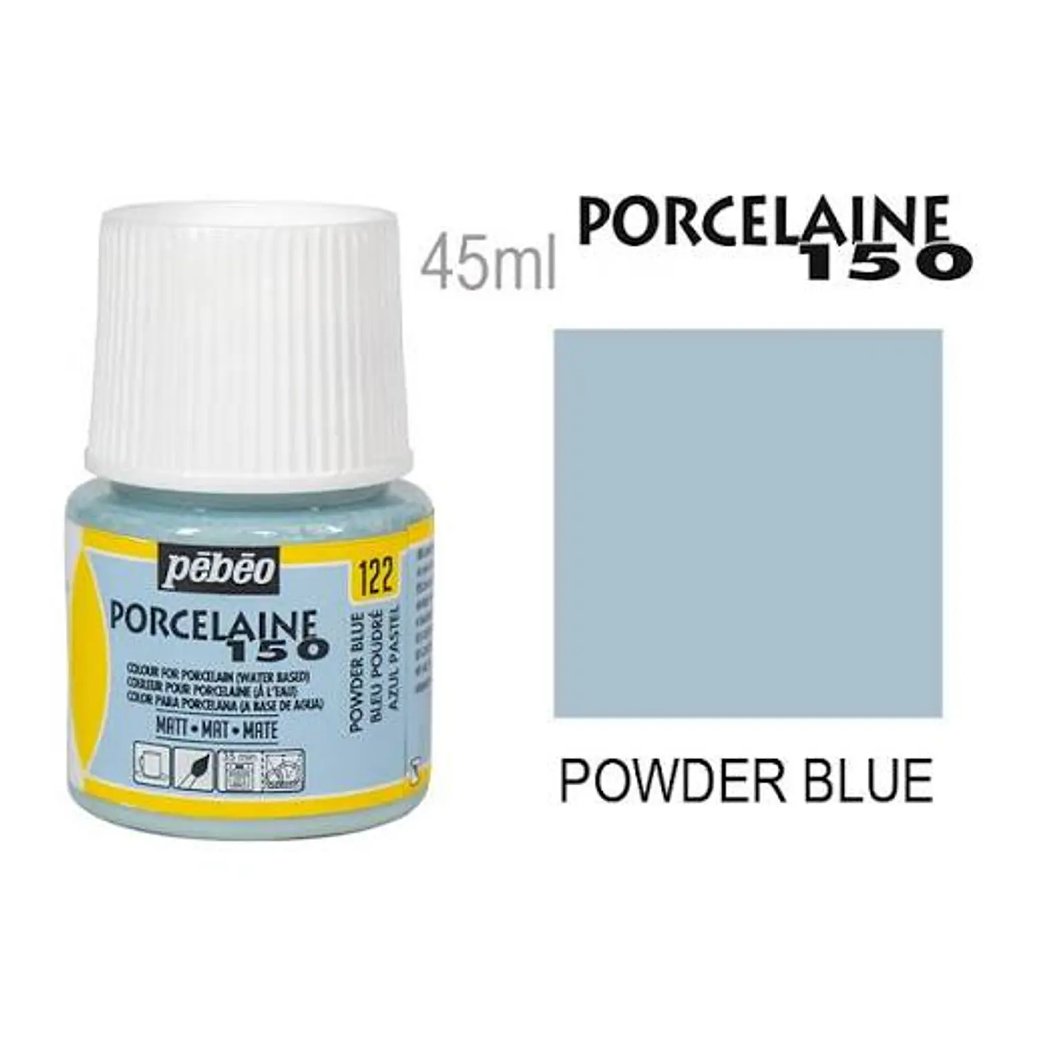 Pébéo – Pintura para Porcelana Porcelaine 150 – 45 ml – 31