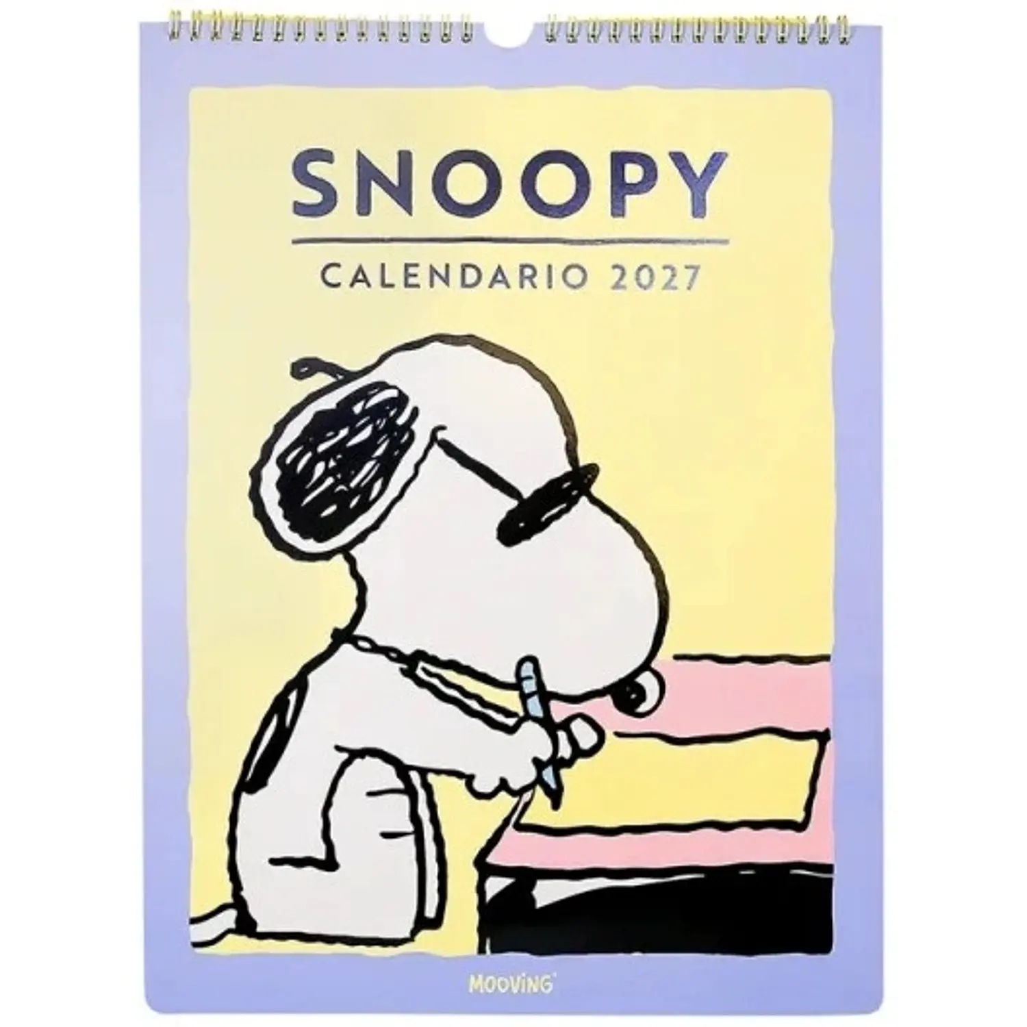 Mooving – Calendario de Pared Snoopy Mensual 2027 30 x 40 cm – 1