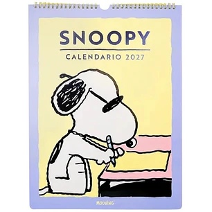 Mooving – Calendario de Pared Snoopy Mensual 2027 30 x 40 cm