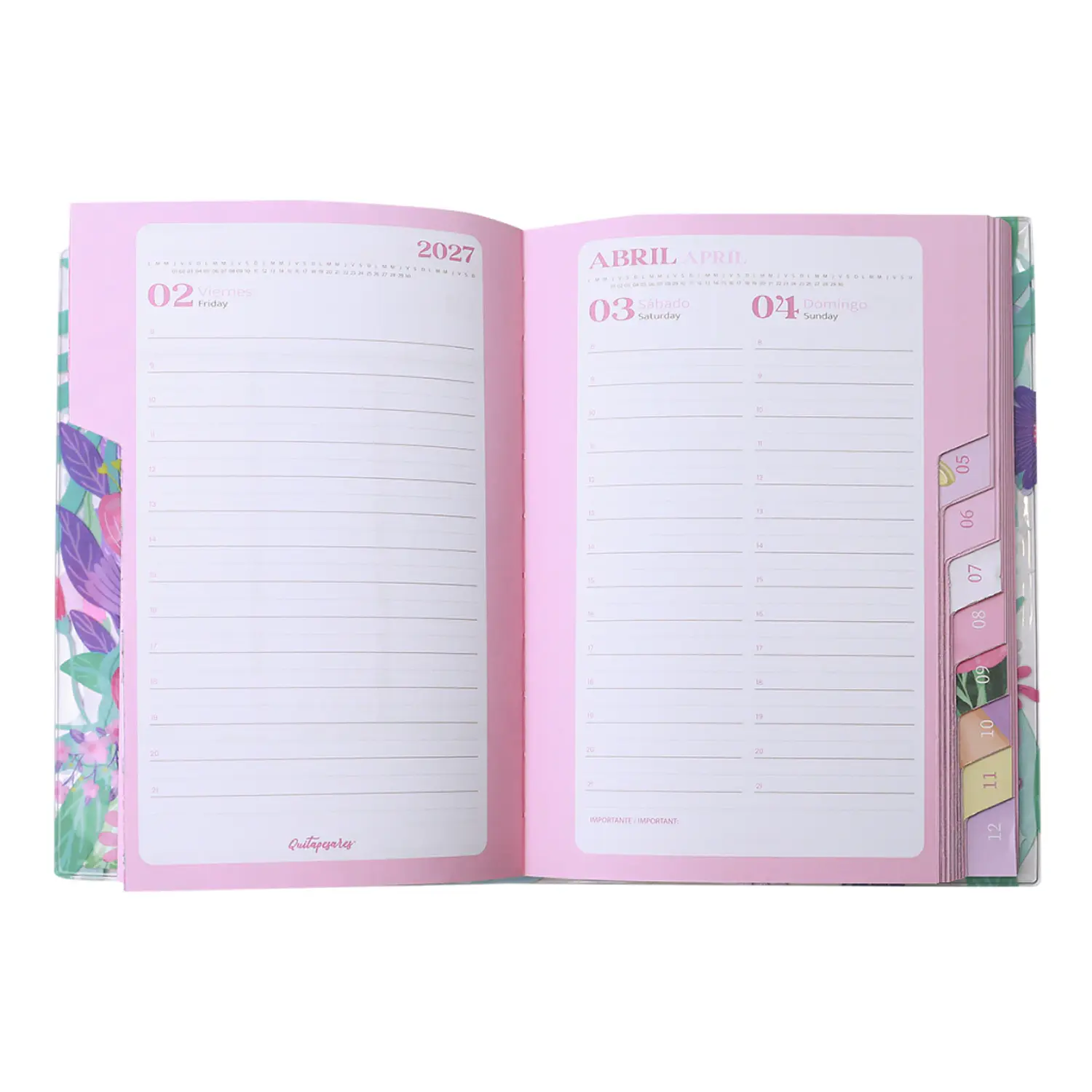 Mooving – Agenda Quitapesares 2 Días por Página Espiral 15 x 21 cm – 2027 – 4
