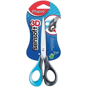 Maped – Tijera Sensoft 3D con Mangos Flexibles – 16 cm