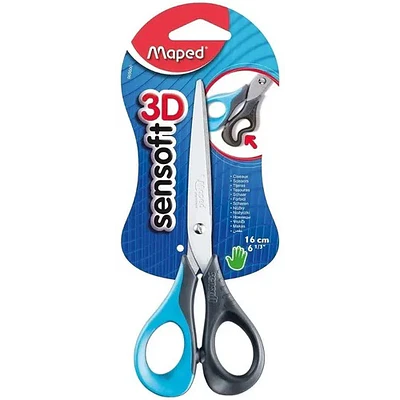 Maped – Tijera Sensoft 3D con Mangos Flexibles – 16 cm