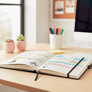 Sakura – Libreta Hoja Crema con Líneas – 13 x 21 cm