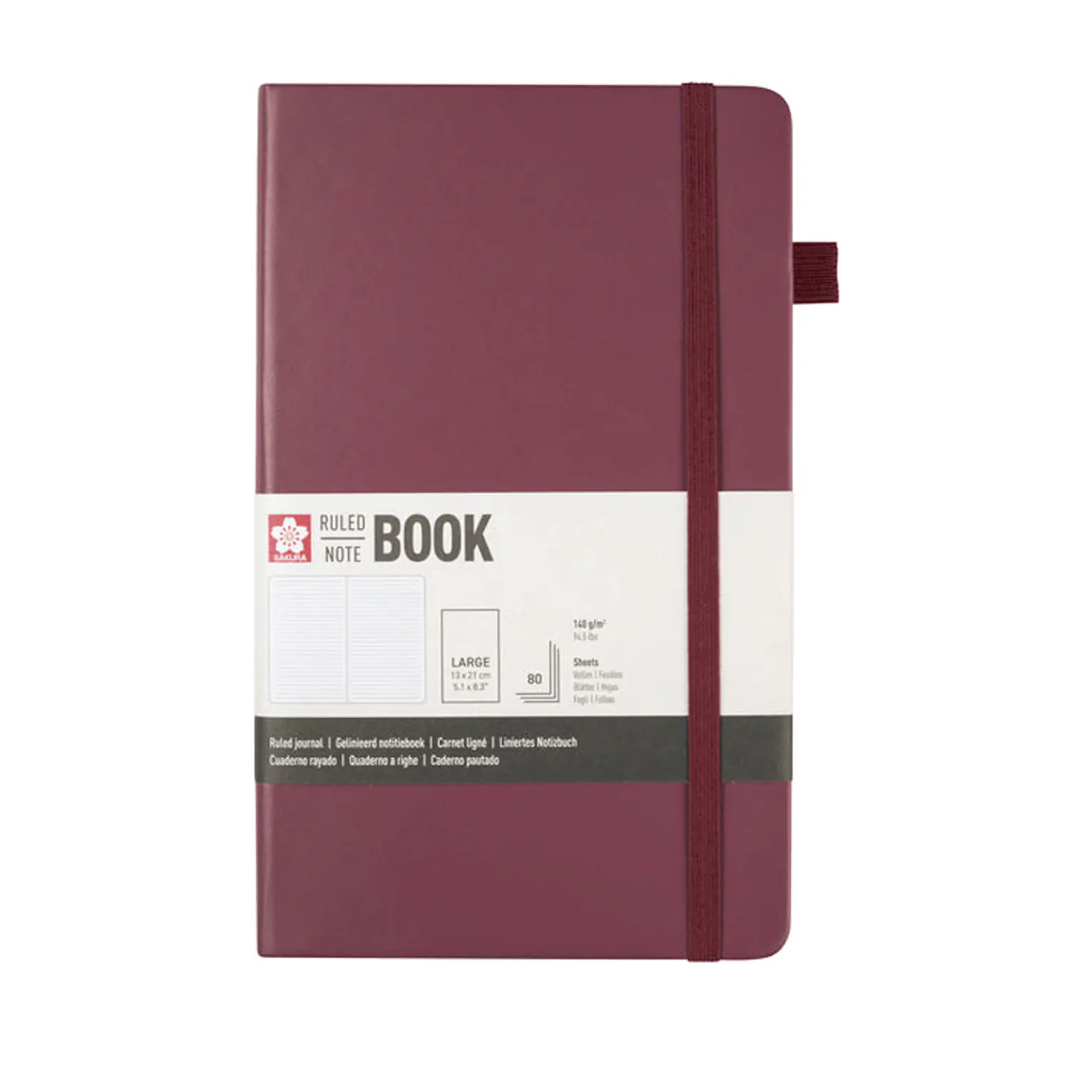 Sakura – Libreta Hoja Crema con Líneas – 13 x 21 cm – 4
