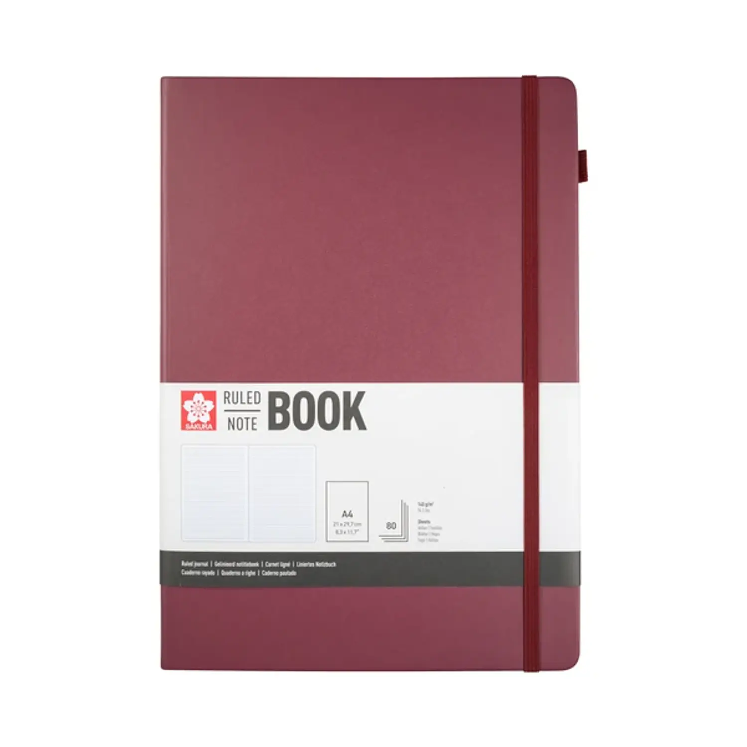 Sakura – Libreta Hoja Crema con Líneas – 21 x 30 cm – 3