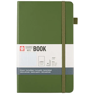 Sakura – Libreta Hoja Crema con Cuadros – 13 x 21 cm